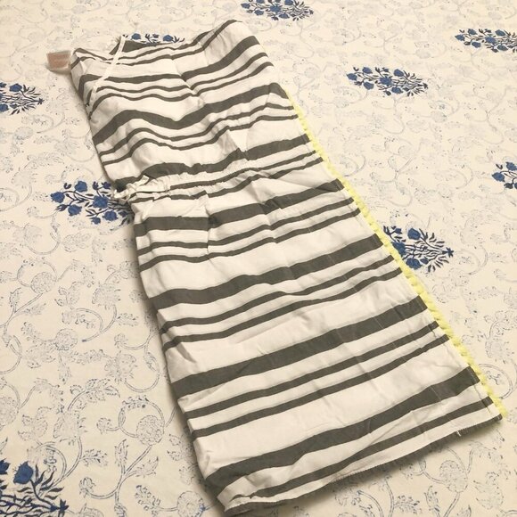 Cat & Jack Size L 10/12 Cotton Swimsuit Coverup Striped Fringe Pullover - Picture 11 of 14